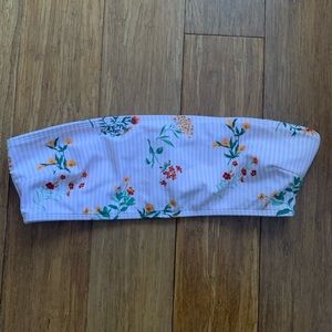 Strapless bathing suit top